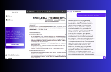 screenshot of project Kzor PDF AI